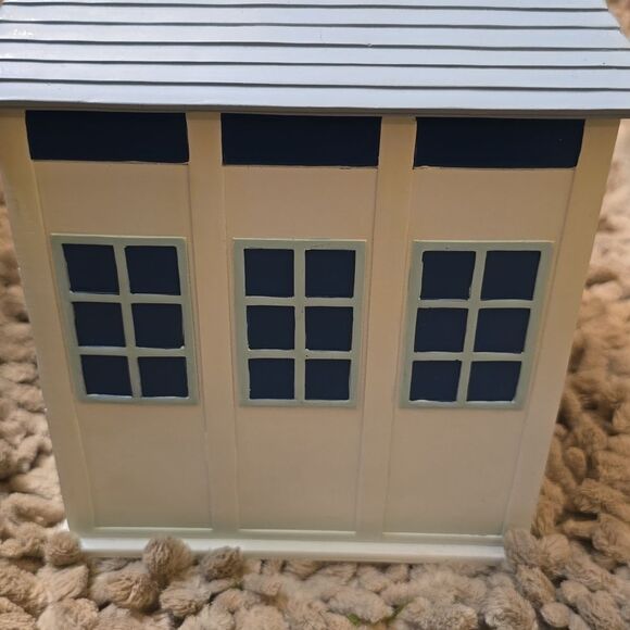 Vintage Golf themed blue white red  tissue box cover golfers clubs cart‎ caddy - Picture 4 of 7